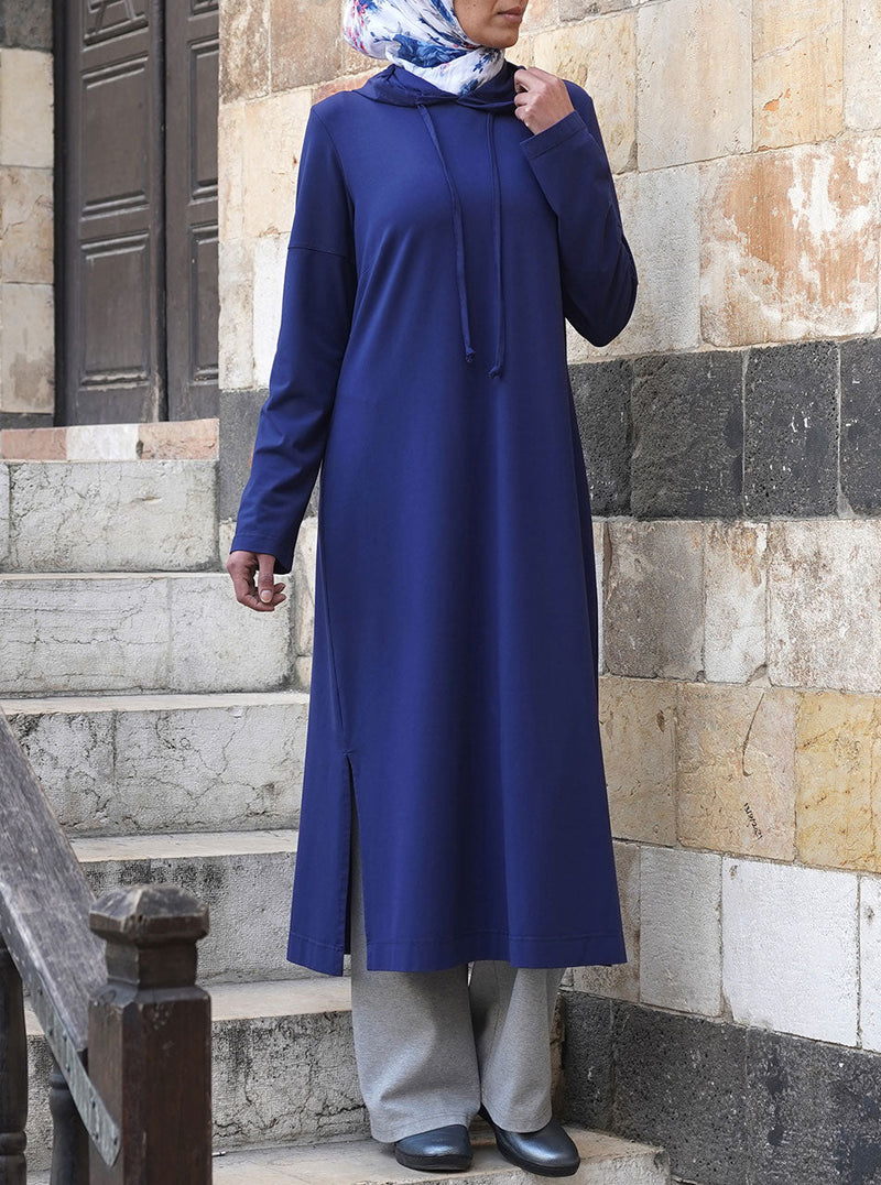 Hooded Jersey Midi