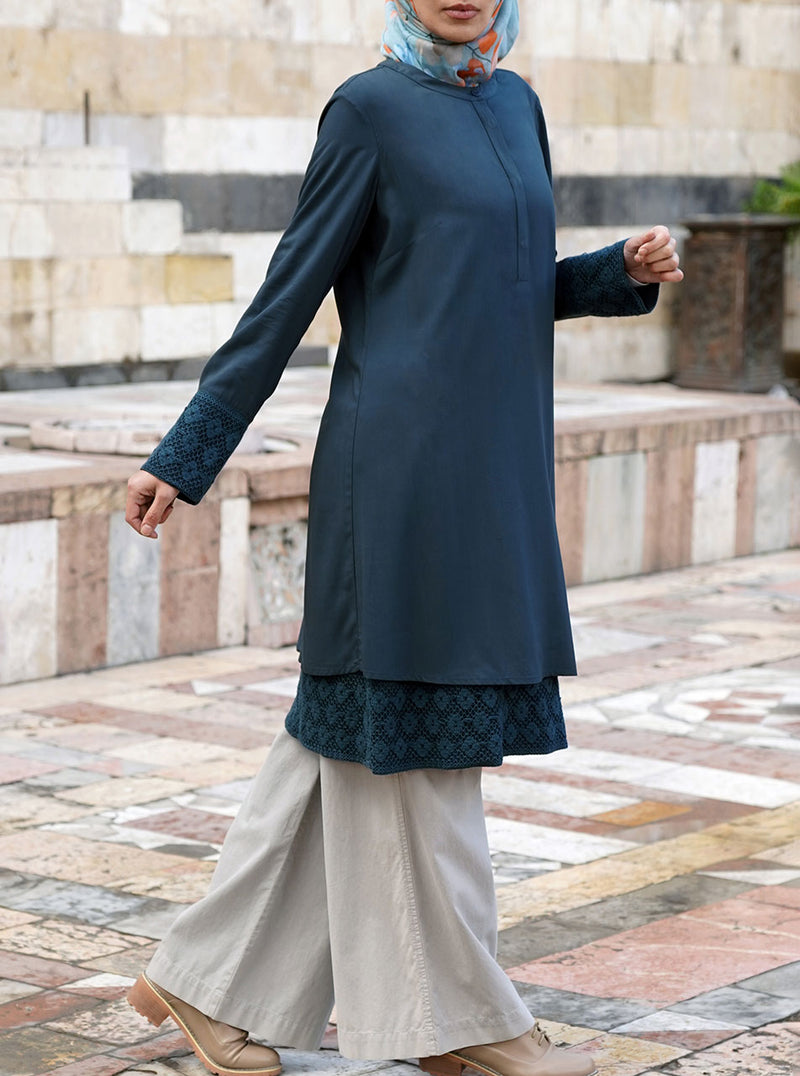 Lace Double Layered Tunic