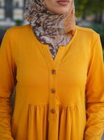 Jersey Blouse with Gathering