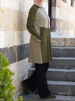 Zipped Active Tunic with Hood