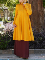 Flared Tunic with Godets