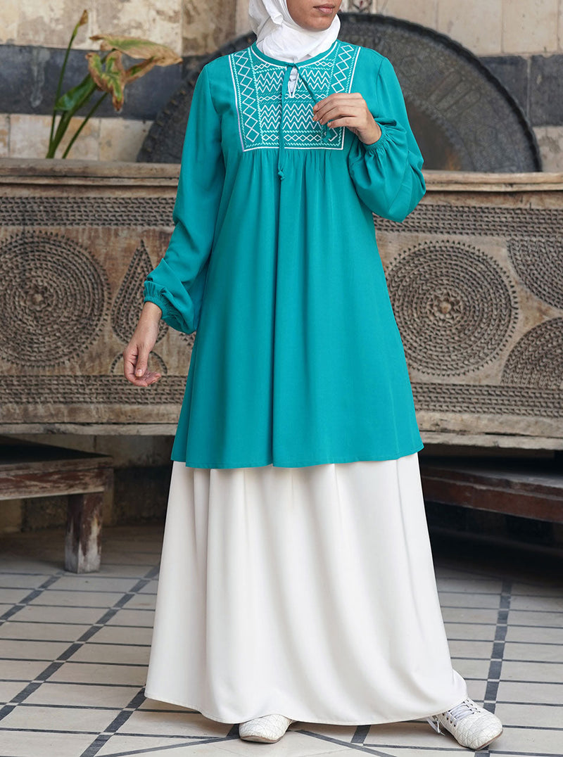 Tharya Embroidered Top