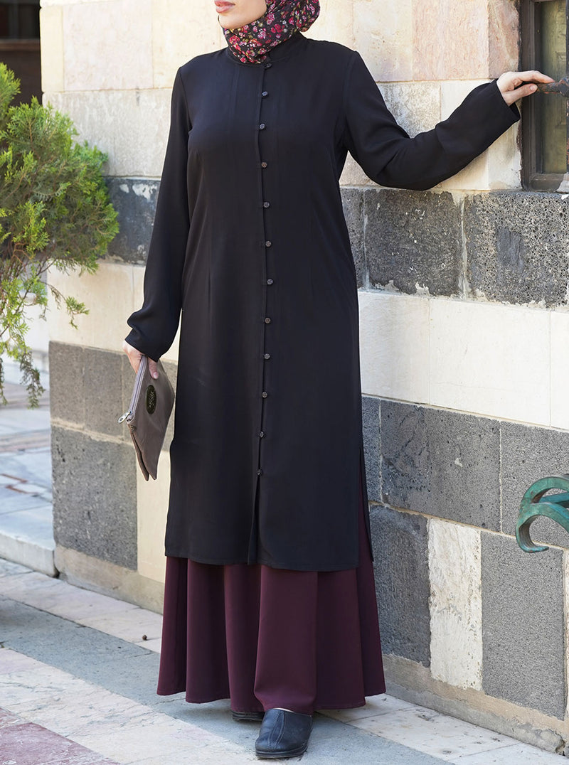 Twill Rayon Seem Tunic
