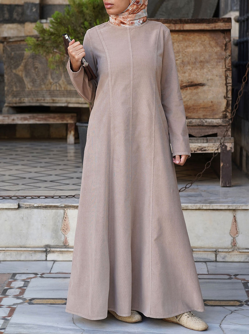 Corduroy Classic Paneled Maxi Dress