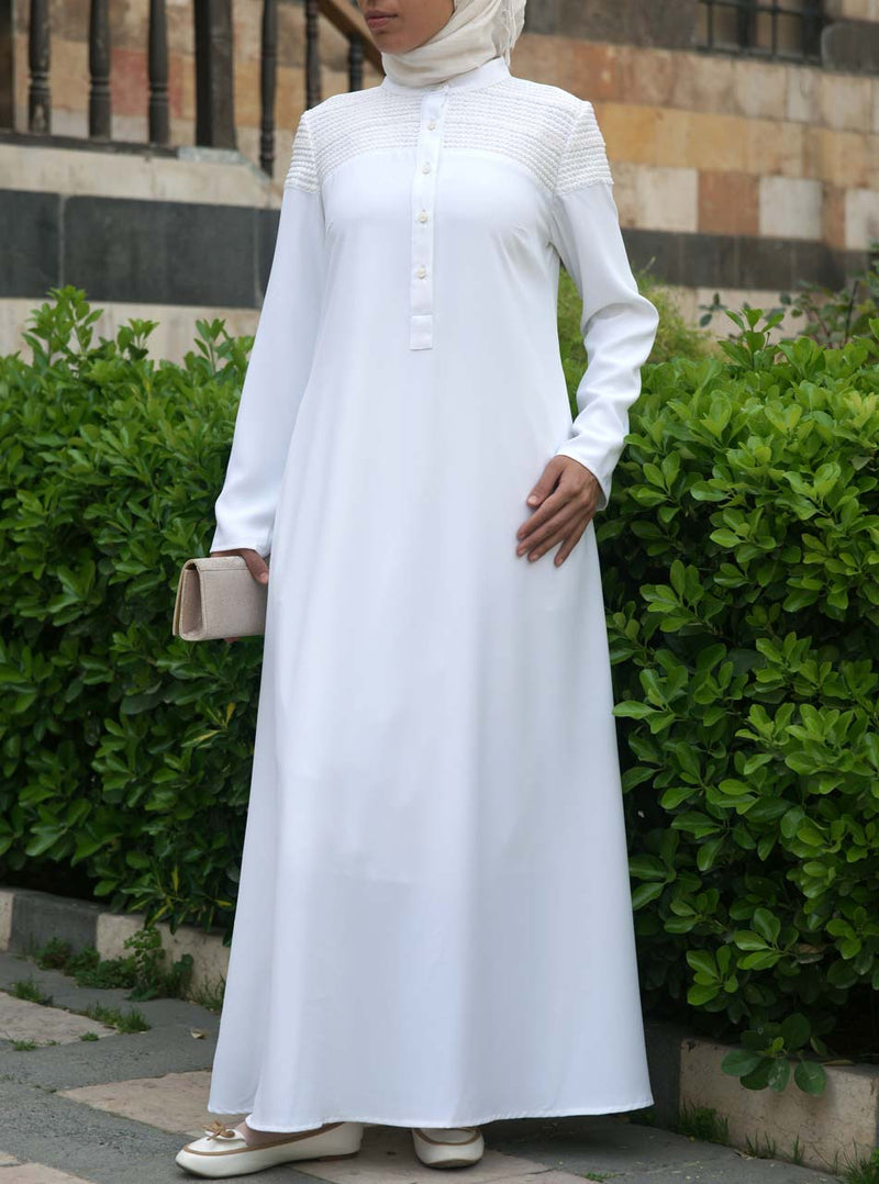 Halimah Lace Dress Abaya