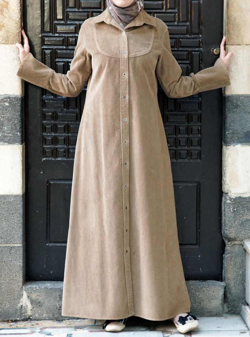 Corduroy Shirtdress Jilbab