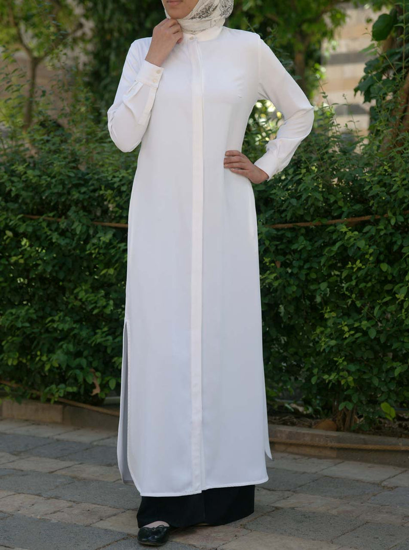 Minimalist Duster with Side Slits