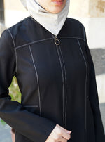 Contrast Edge Stitched Maxi Dress