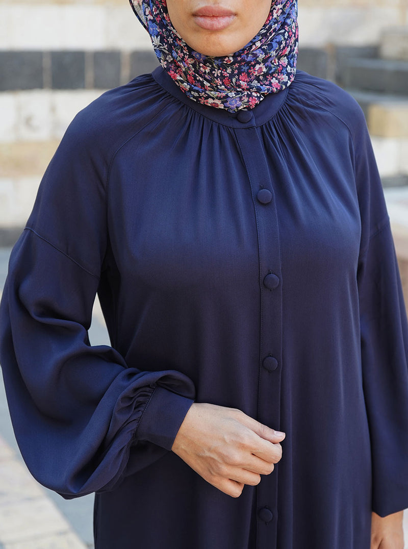 Rayon Twill Shirtdress