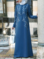 Flower Vines Abaya Gown