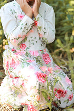 Mini Marseille Embroidered Maxi Gown