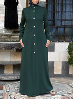 Mother of Pearl Button Jersey Jilbab