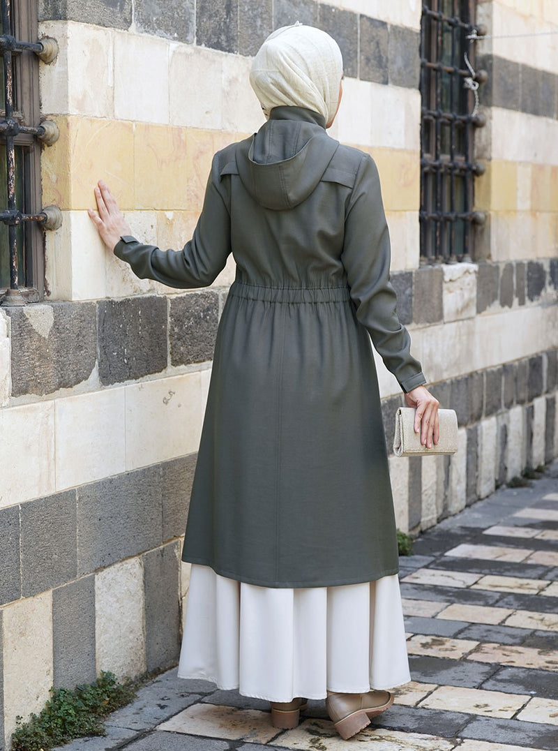 Urban Jacket with Elaticized Rear Waist