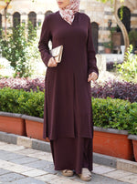 Casual Work Suit with Skirt