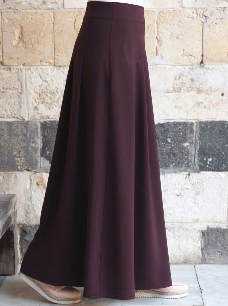 Multi-Pleat Maxi Skirt