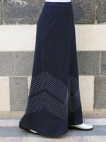 Decorative Stitching Maxi Skirt