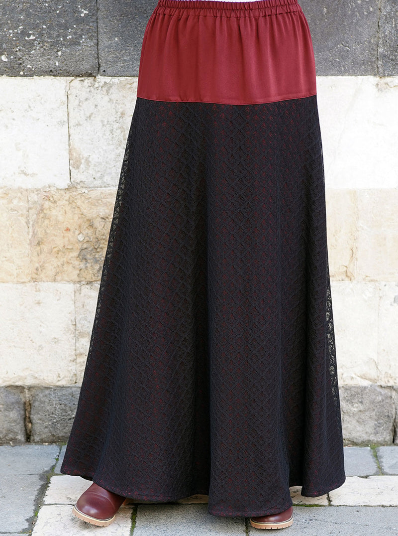 Lace Overlay Skirt