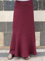Flared Asymmetrical Hem Skirt