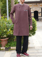 Plaid Contrast Tunic