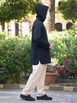 Side Buttoned Hoodie