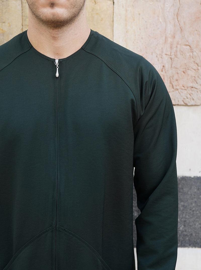 Pouch Pocketed Zipped Tunic