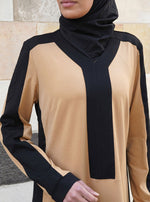 Black Contrast Jersey Tunic