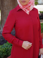 Linen Front Pleat Blouse