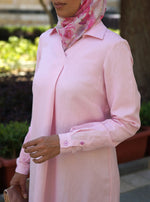 Linen Front Pleat Blouse