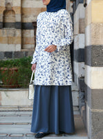 Printed Top with Tucks