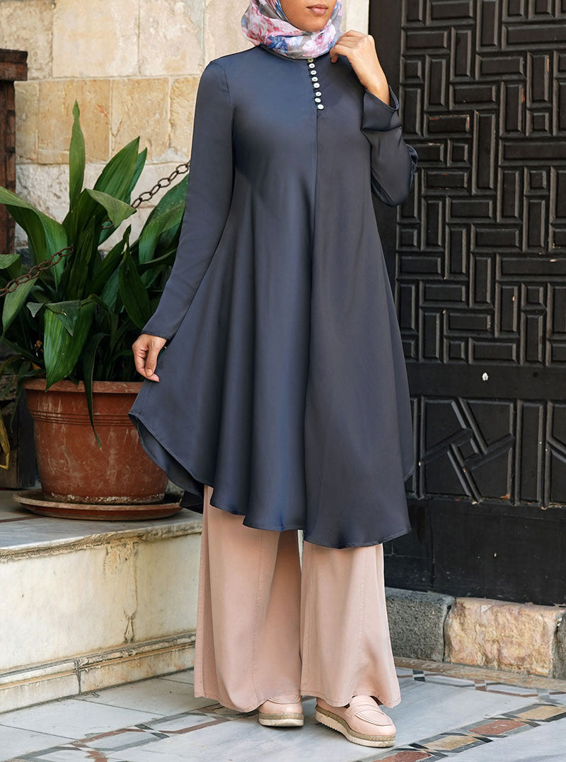 Satin Flared Tunic