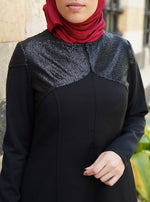 Hababah Sequin Trim Abaya Gown