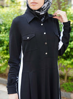 Contrast Striped Maxi Dress