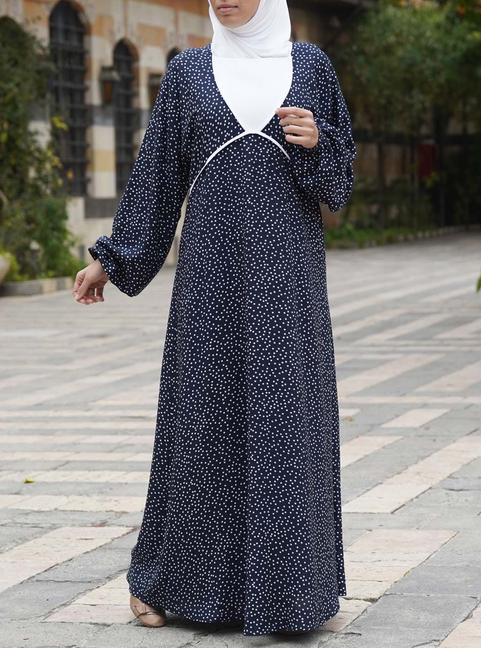 Polka deals dot abaya