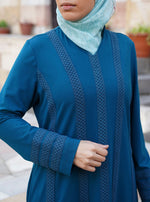 V-Neck Lace Maxi Dress