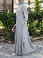 Jersey Abaya with Side Flounces