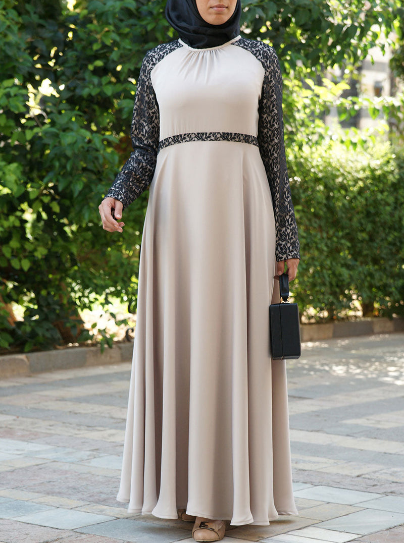 Safiyyah Lace Satin Gown