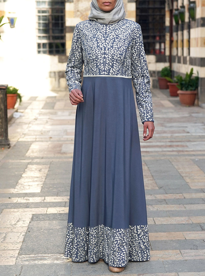 Layla Embroidered Abaya Gown