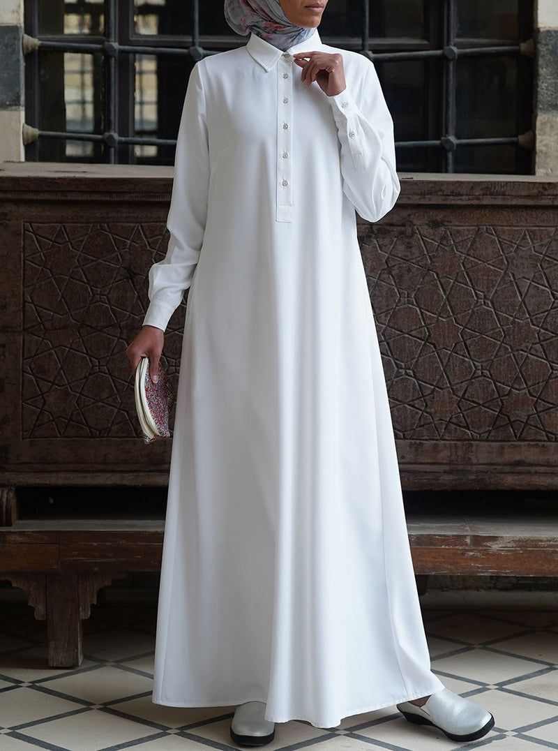 Formal Shirtdress Abaya