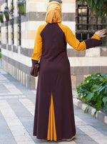 Tulip Sleeves Dual Color Abaya