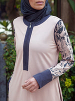 Urban Printed Sleeves Maxi Dress