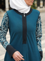 Urban Printed Sleeves Maxi Dress