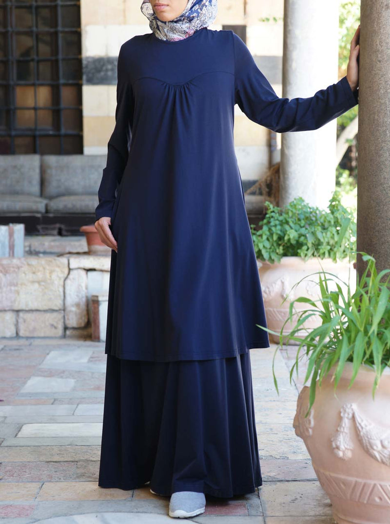 Double Layer Jersey Abaya