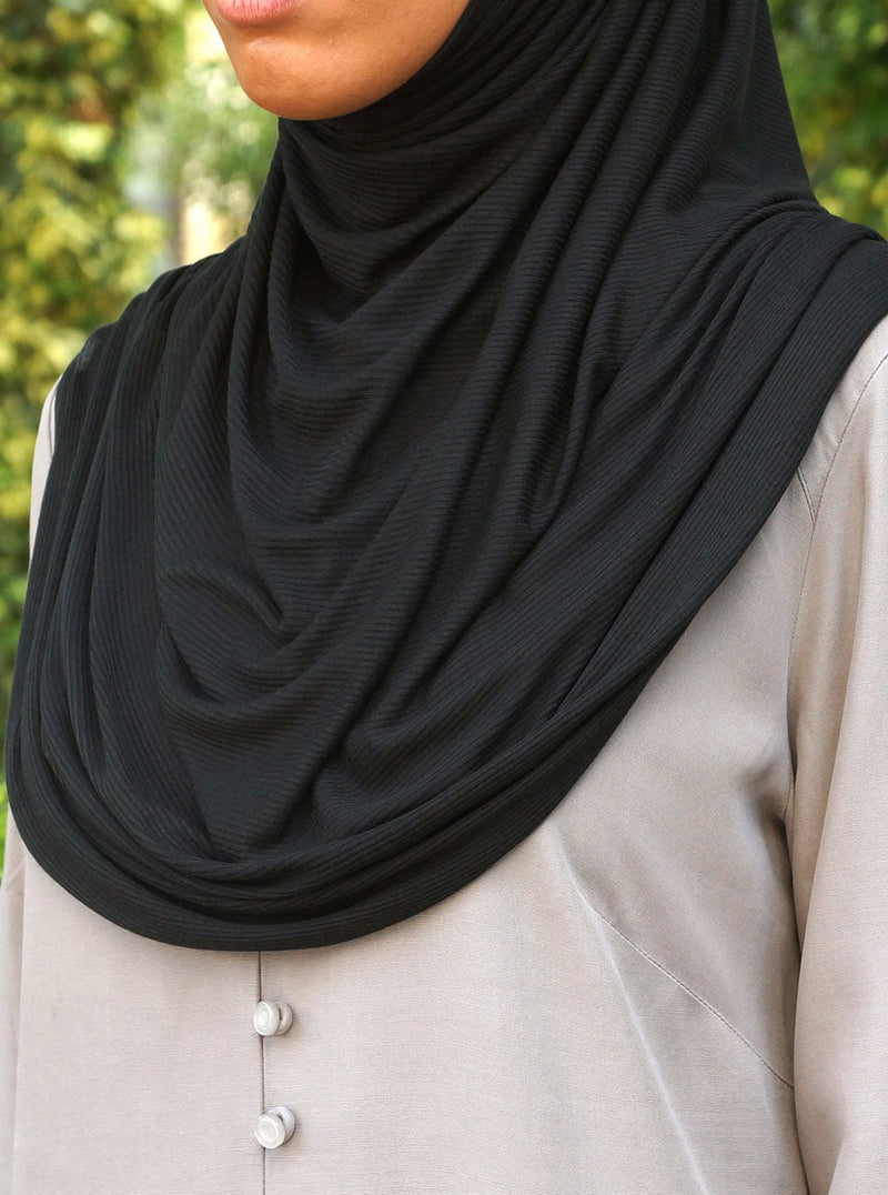 Modal Rib Jersey Maxi Hijab