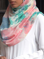 Pastel Watercolor Cotton Hijab