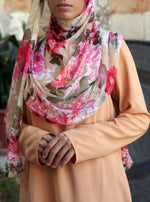 Flower Blossom Chiffon Hijab