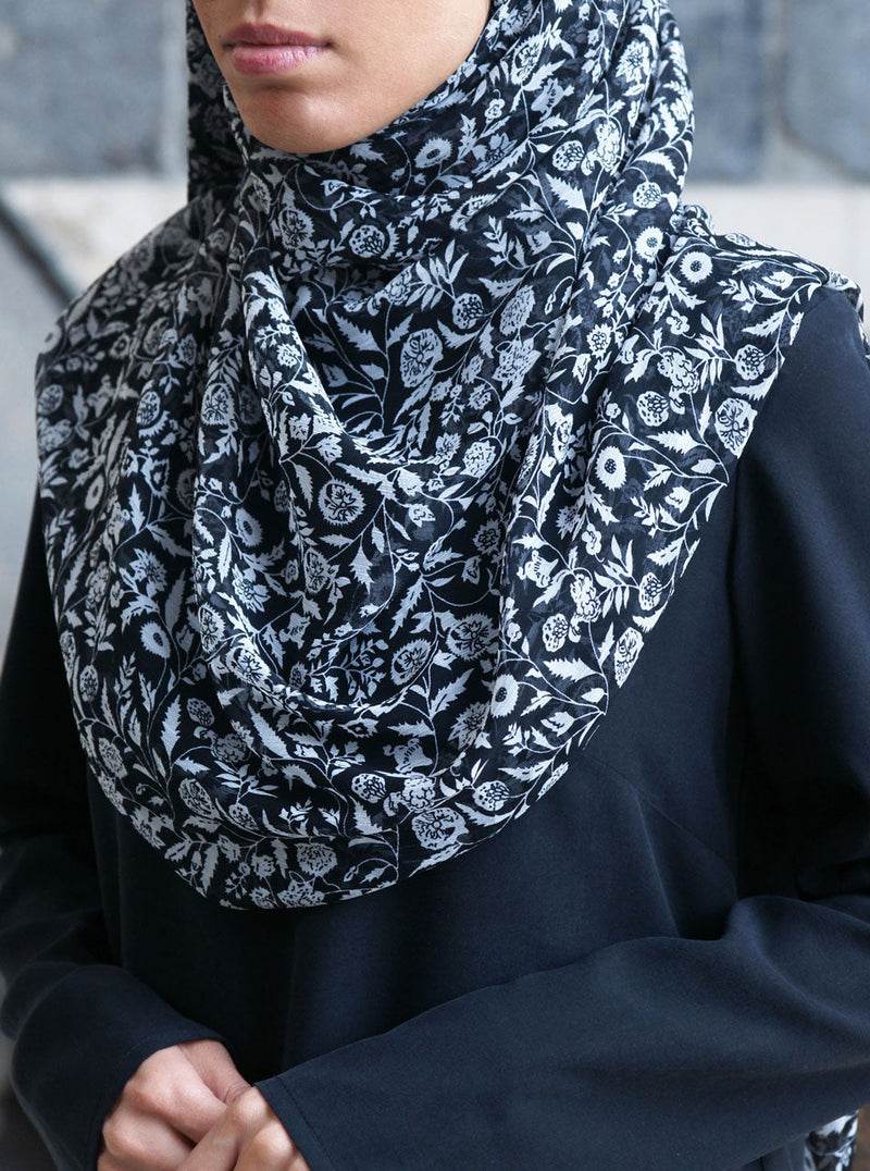 Flower Vine Chiffon Hijab