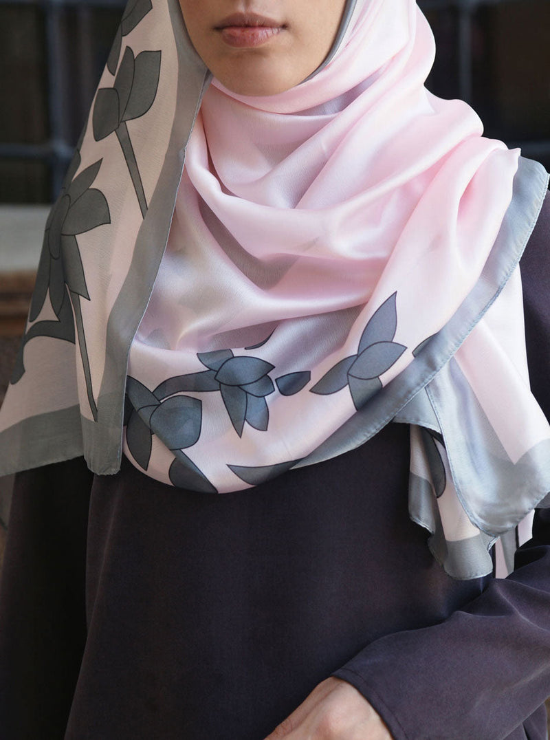 Luxury Chiffon Bordered Maxi Hijab