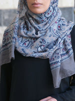 Paisley Print Bordered Hijab