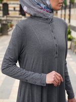 Shirtdress Abaya with Godets