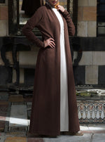 Brushed Cotton Gathered Sleeves Cardigan